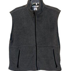 Columbia Cathedral‎ Peak Fleece Full Zip Polyester Vest Large Winter Outdoors